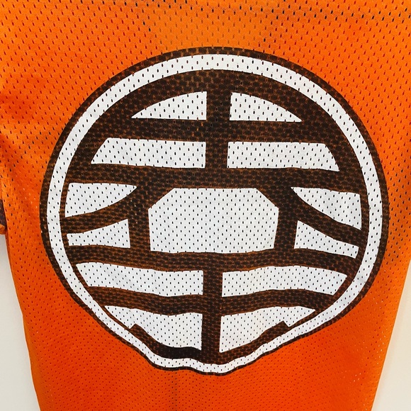 Dragon Ball Z Shirt Jersey Goku Gi Roshi King Kai Symbol Size S - Picture 8 of 8